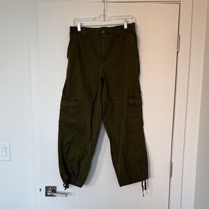 Olive Cargo Pants for Women